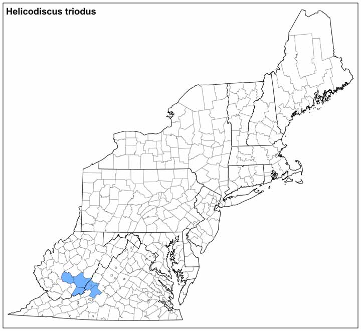 Helicodiscus triodus Range Map